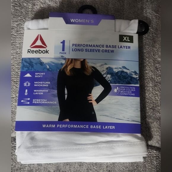 Reebok Women's Base Layer Top, 1 Pack, Size XL - Picture 1 of 6